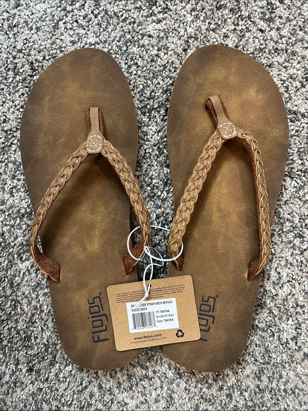 Flojos Sky Tan Flip Flops